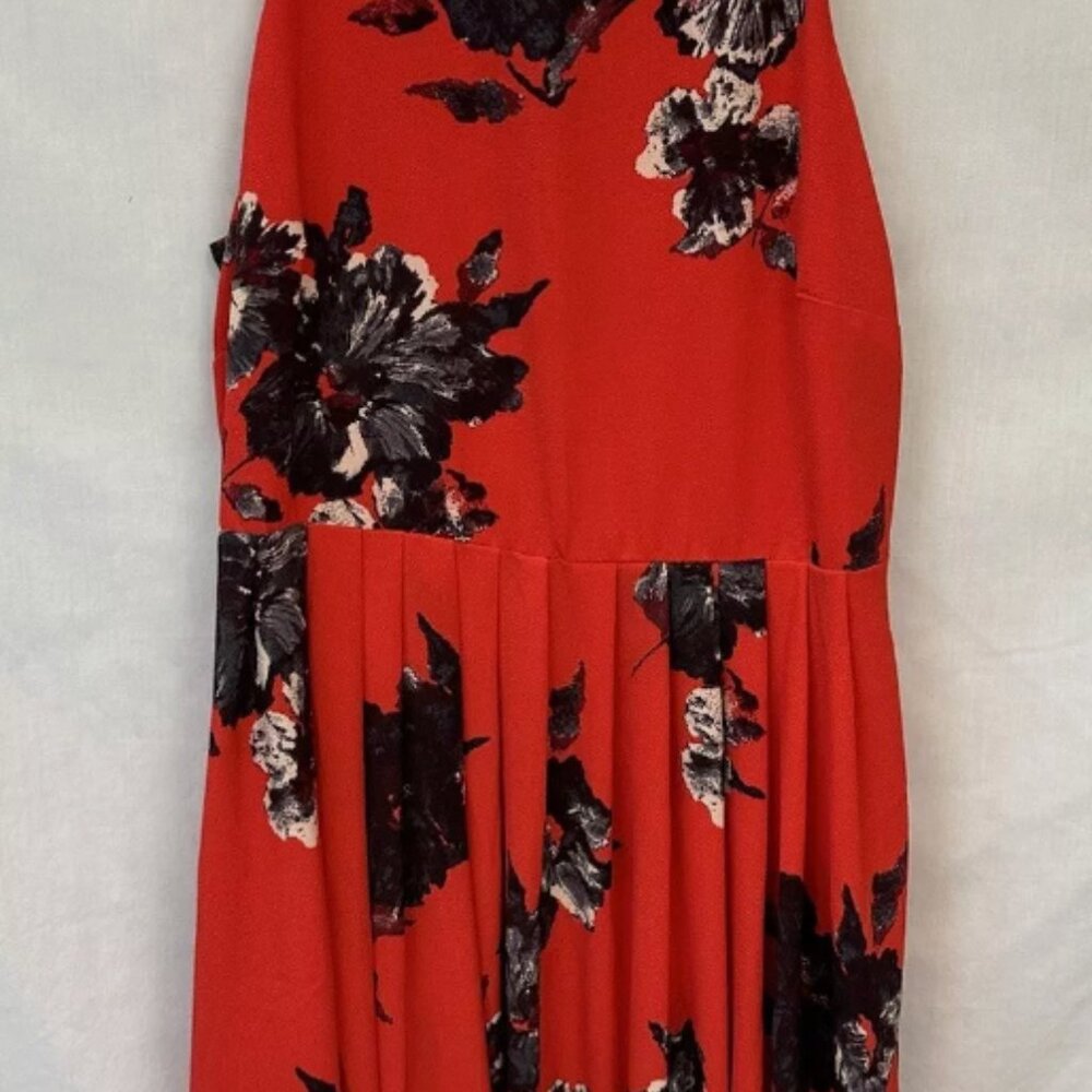 Free People Red Floral Mini - with pockets!